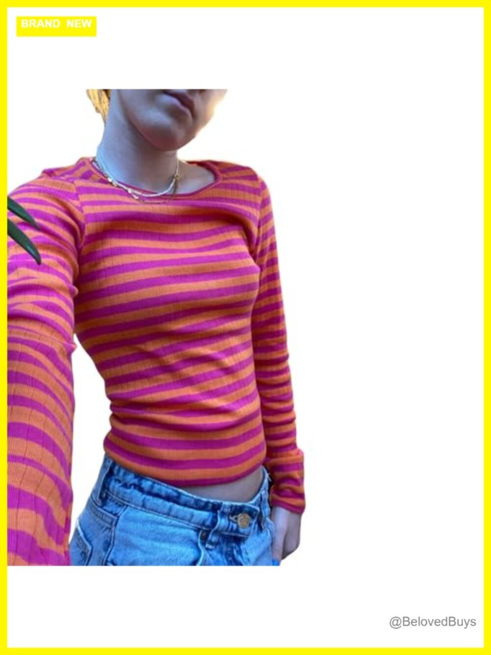 Women Striped Long Sleeve Grunge Y2k Off Shoulder Vintage Fall Top Tee Blouse